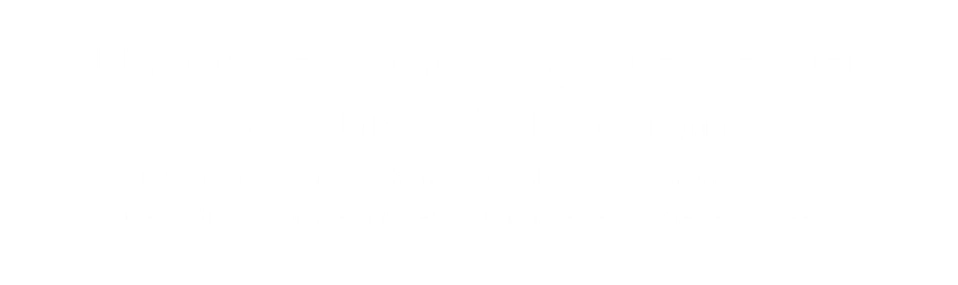 Make health and happiness easier to achieve and sustain